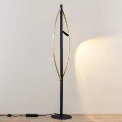 Lucande Matwei LED-lattiavalaisin, soikea, messinki