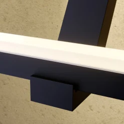 Lucande neliön muotoinen LED-seinävalaisin, antrasiitti, metalli, IP65