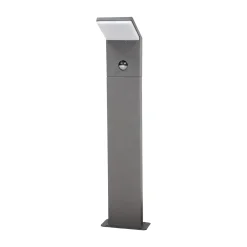 Lucande Nevio LED-pylväsvalaisin, liiketunnistin, 60 cm, antrasiitti