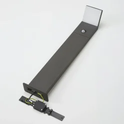 Lucande Nevio LED-pylväsvalaisin, liiketunnistin, 60 cm, antrasiitti