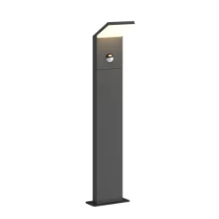 Lucande Nevio LED-pylväsvalaisin, liiketunnistin, 60 cm, antrasiitti