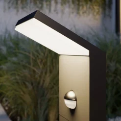 Lucande Nevio LED-pylväsvalaisin, liiketunnistin, 60 cm, antrasiitti