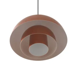 Lucande Nymara LED-riippuvalaisin, kupari, alumiini, Ø 40 cm