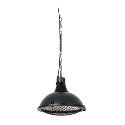 Lucande Ormio -terassilämmitin, musta, Ø 43 cm, IP44
