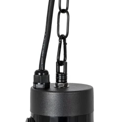 Lucande Ormio -terassilämmitin, musta, Ø 43 cm, IP44