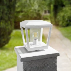 Lucande pollarivalaisin Dunia, valkoinen, metalli, 24 cm, E27, IP54