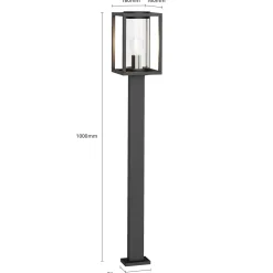 Lucande pylväsvalaisin Ferda, 100 cm, antrasiitti, IP44