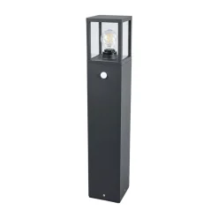 Lucande pylväsvalaisin Klemens, 65 cm, sensori, antrasiitti, E27