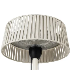 Lucande Pyravo -terassilämmitin, beige, alumiini, 70 cm, IP44