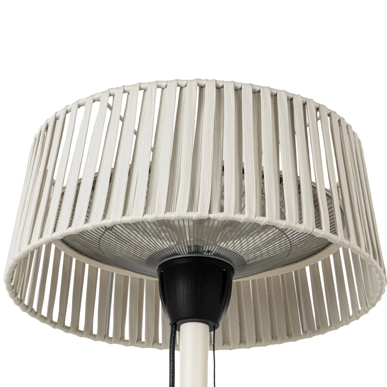 Lucande Pyravo -terassilämmitin, beige, alumiini, 70 cm, IP44
