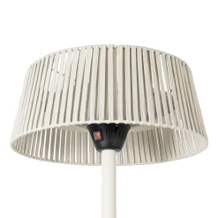 Lucande Pyravo -terassilämmitin, beige, 200 cm, alumiini, IP44