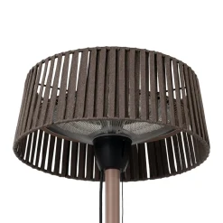 Lucande Pyravo -terassilämmitin, ruskea, alumiini, 70 cm, IP44