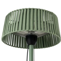 Lucande Pyravo -terassilämmitin, vihreä, alumiini, 70 cm, IP44