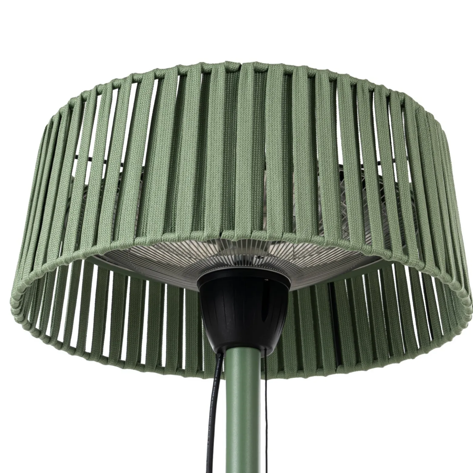 Lucande Pyravo -terassilämmitin, vihreä, alumiini, 70 cm, IP44