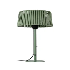 Lucande Pyravo -terassilämmitin, vihreä, alumiini, 70 cm, IP44