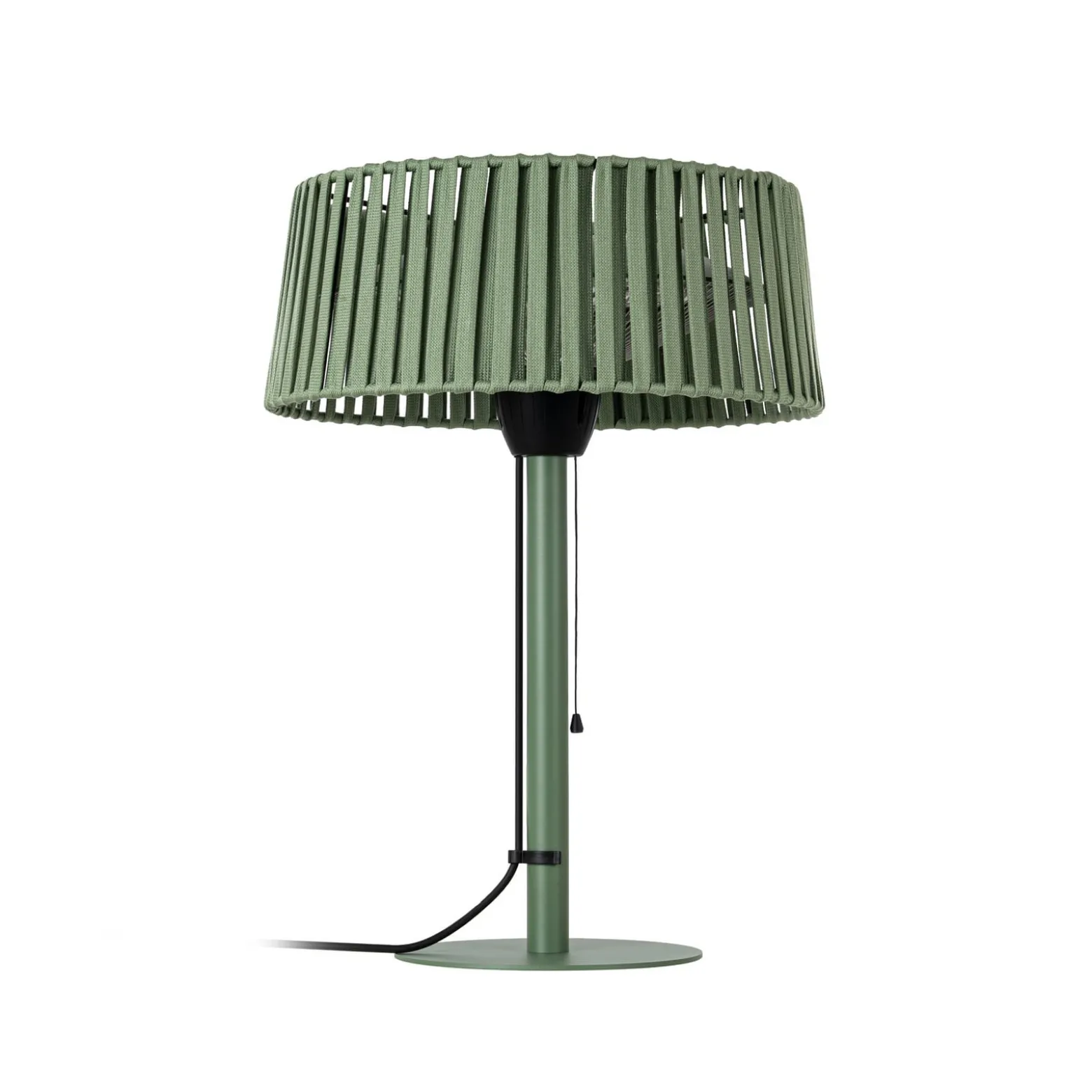 Lucande Pyravo -terassilämmitin, vihreä, alumiini, 70 cm, IP44