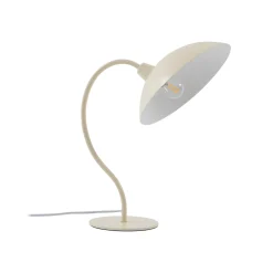 Lucande pöytävalaisin Arvadon, beige, metalli, 42,75 cm korkea
