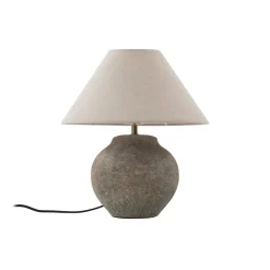 Lucande pöytävalaisin Thalorin, korkeus 39 cm, ruskea, keramiikka