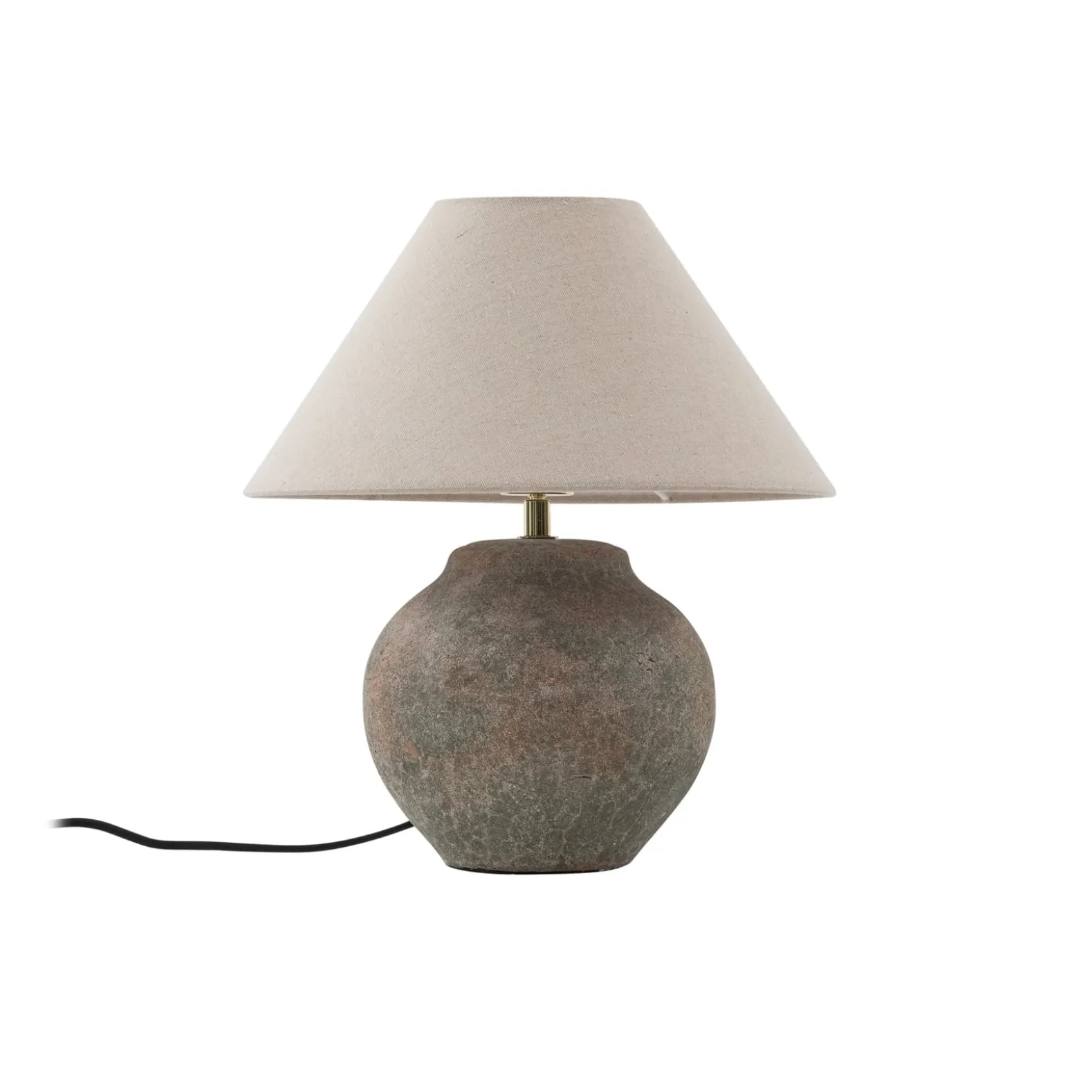 Lucande pöytävalaisin Thalorin, korkeus 39 cm, ruskea, keramiikka