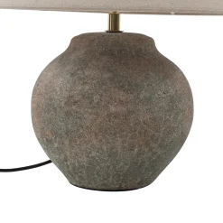 Lucande pöytävalaisin Thalorin, korkeus 39 cm, ruskea, keramiikka