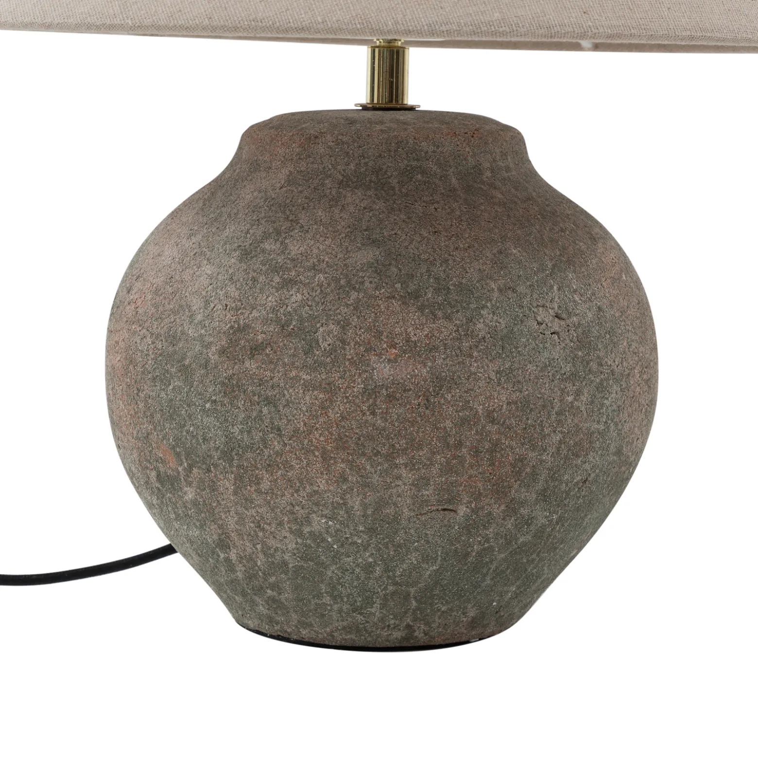 Lucande pöytävalaisin Thalorin, korkeus 39 cm, ruskea, keramiikka