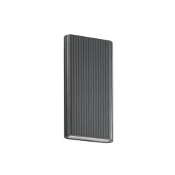 Lucande Raija LED-ulkoseinälamppu, antrasiitti, korkeus 40 cm, CCT