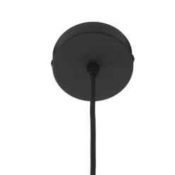Lucande-riippuvalaisin Aeloria, musta, Ø 25 cm, rauta, E27