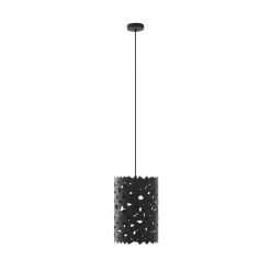 Lucande-riippuvalaisin Aeloria, musta, Ø 25 cm, rauta, E27