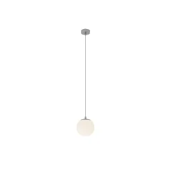 Lucande riippuvalaisin Bidolo, krominvärinen, lasi, Ø 15 cm, IP44