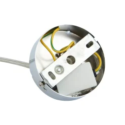Lucande riippuvalaisin Bidolo, krominvärinen, lasi, Ø 15 cm, IP44