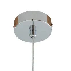 Lucande riippuvalaisin Bidolo, krominvärinen, lasi, Ø 15 cm, IP44