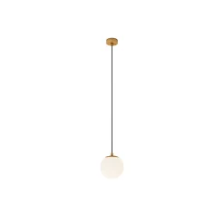Lucande riippuvalaisin Bidolo, messingin värinen, lasi, 15 cm, IP44