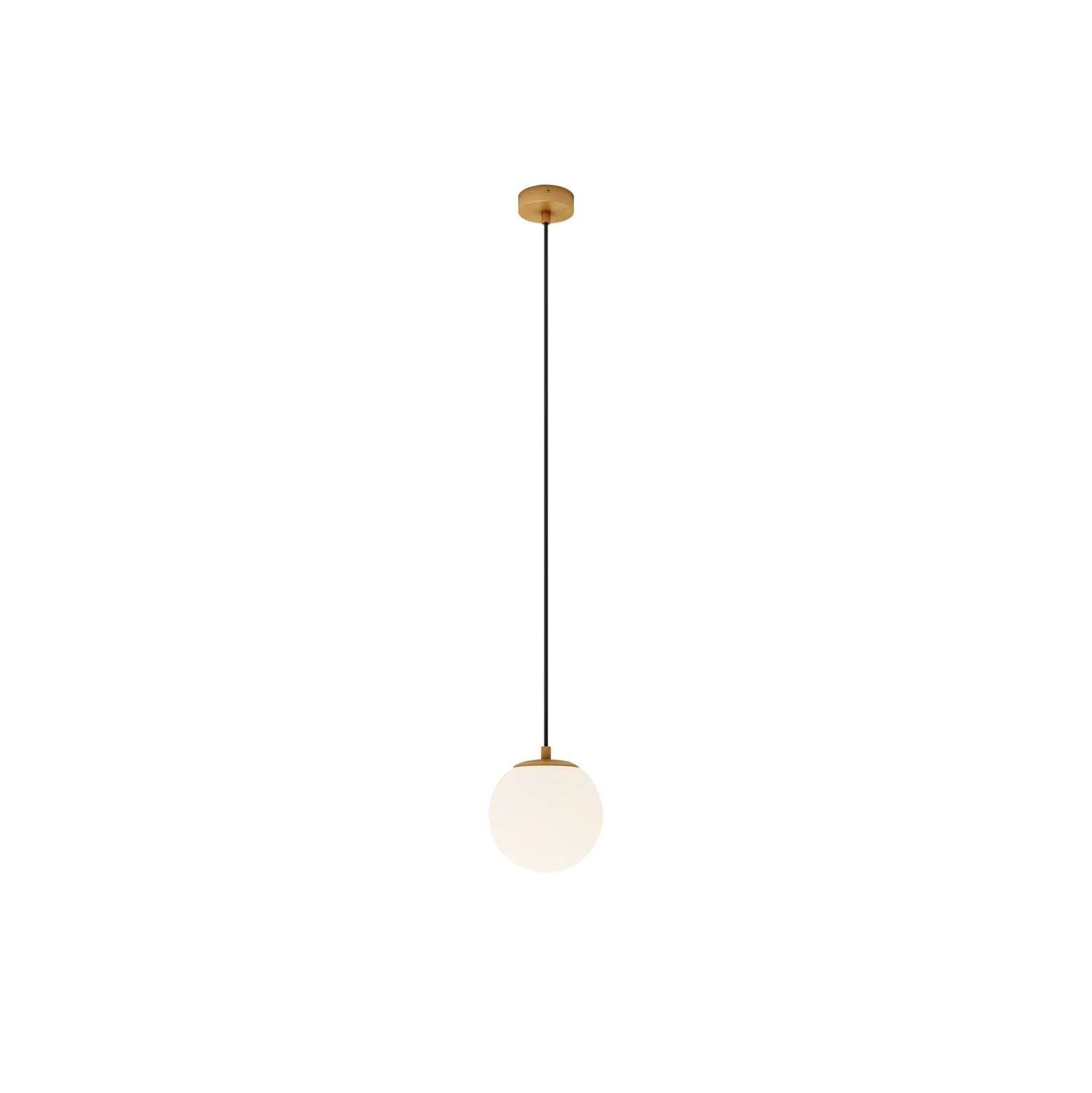 Lucande riippuvalaisin Bidolo, messingin värinen, lasi, 15 cm, IP44