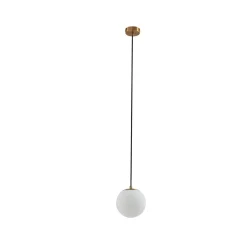 Lucande riippuvalaisin Bidolo, messingin värinen, lasi, 15 cm, IP44
