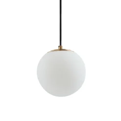 Lucande riippuvalaisin Bidolo, messingin värinen, lasi, 15 cm, IP44