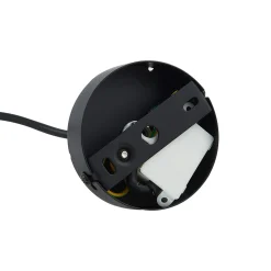 Lucande riippuvalaisin Bidolo, musta, lasi, Ø 15 cm, IP44