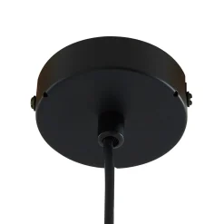 Lucande riippuvalaisin Bidolo, musta, lasi, Ø 15 cm, IP44
