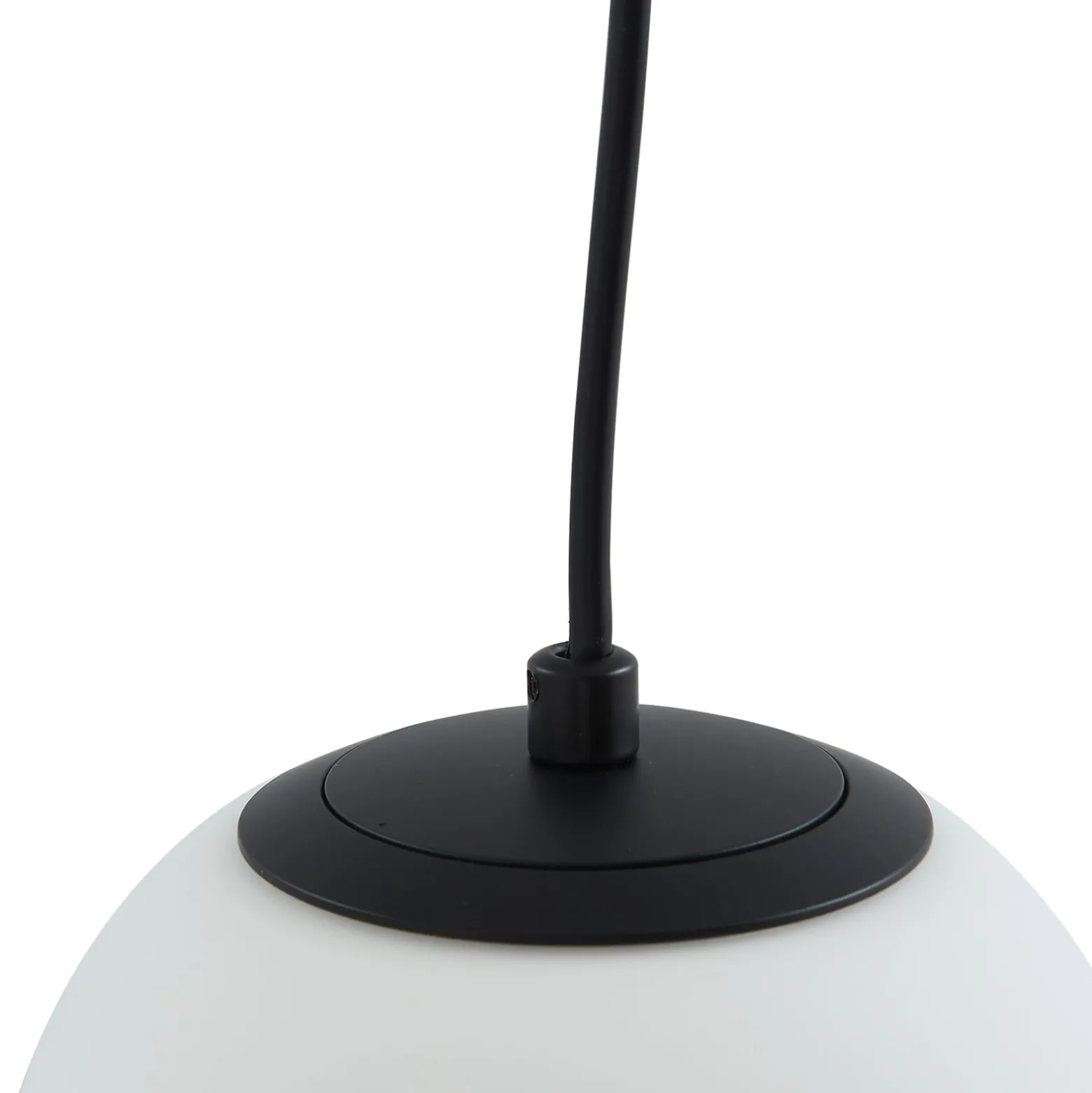 Lucande riippuvalaisin Bidolo, musta, lasi, Ø 15 cm, IP44