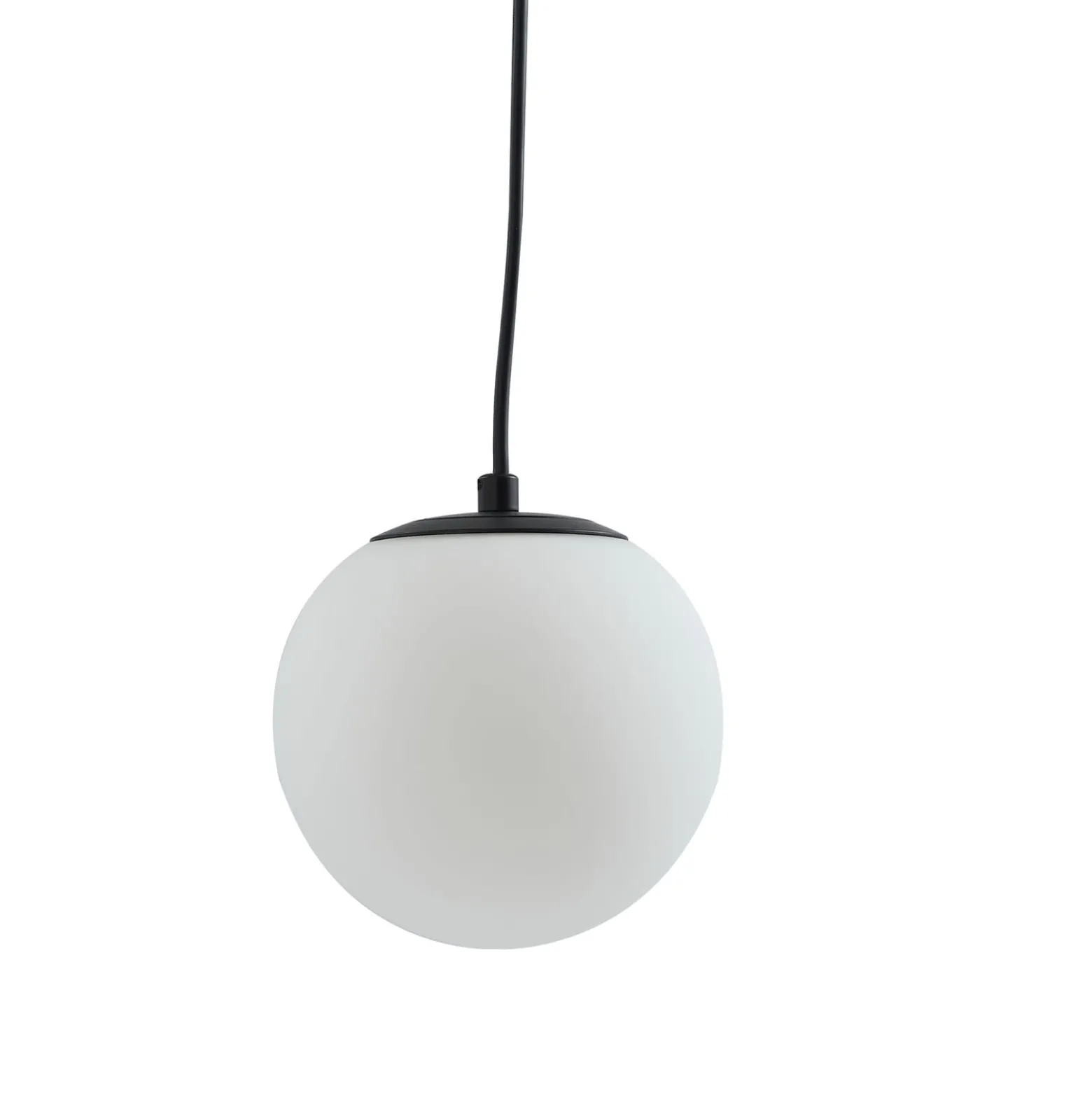 Lucande riippuvalaisin Bidolo, musta, lasi, Ø 15 cm, IP44