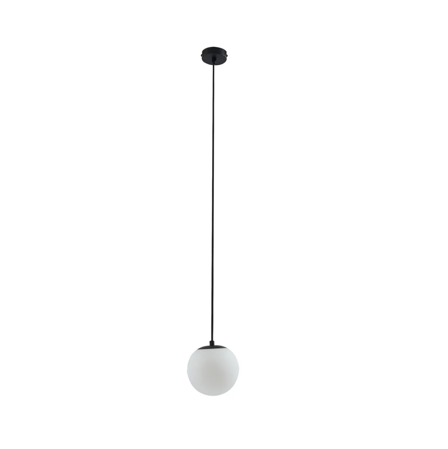 Lucande riippuvalaisin Bidolo, musta, lasi, Ø 15 cm, IP44