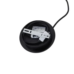 Lucande-riippuvalaisin Eirian, Ø 18 cm, musta, lasi, E27