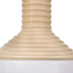 Lucande-riippuvalaisin Florine, beige/opal, keramiikka, lasi
