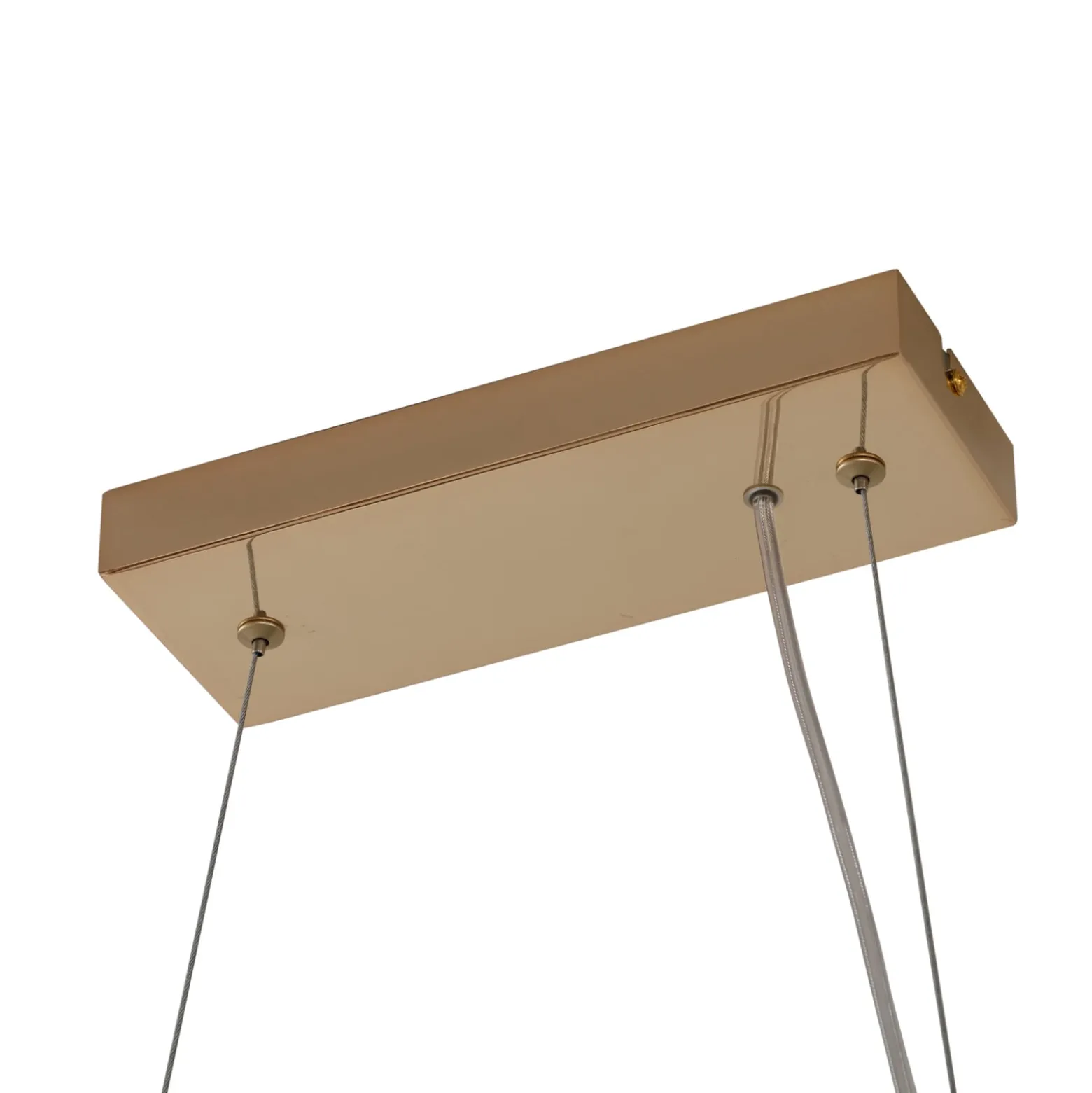 Lucande-riippuvalaisin Naelen, kulta/amber, 125 cm, lasi, G9