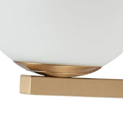 Lucande seinävalaisin Bidolo, messingin värinen, lasi, 12 cm, IP44
