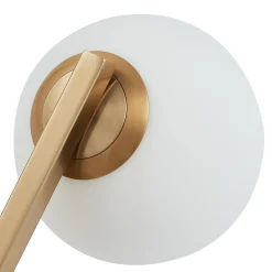 Lucande seinävalaisin Bidolo, messingin värinen, lasi, 12 cm, IP44