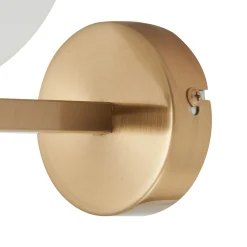 Lucande seinävalaisin Bidolo, messingin värinen, lasi, 12 cm, IP44