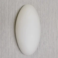 Lucande seinävalaisin Jemima, 24 cm, lasi, ellipsin muotoinen