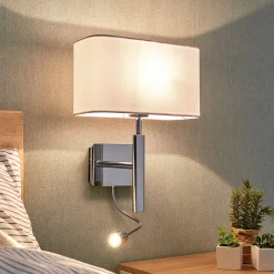 Lucande seinävalaisin Jettka, korkeus 63 cm, lukuvarsi, tekstiili