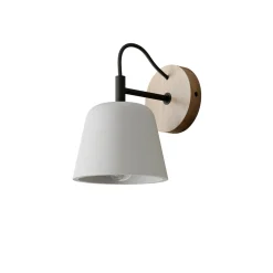 Lucande seinävalaisin Kalinda, harmaa, betoni, 20 cm korkea, E14
