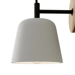 Lucande seinävalaisin Kalinda, harmaa, betoni, 20 cm korkea, E14